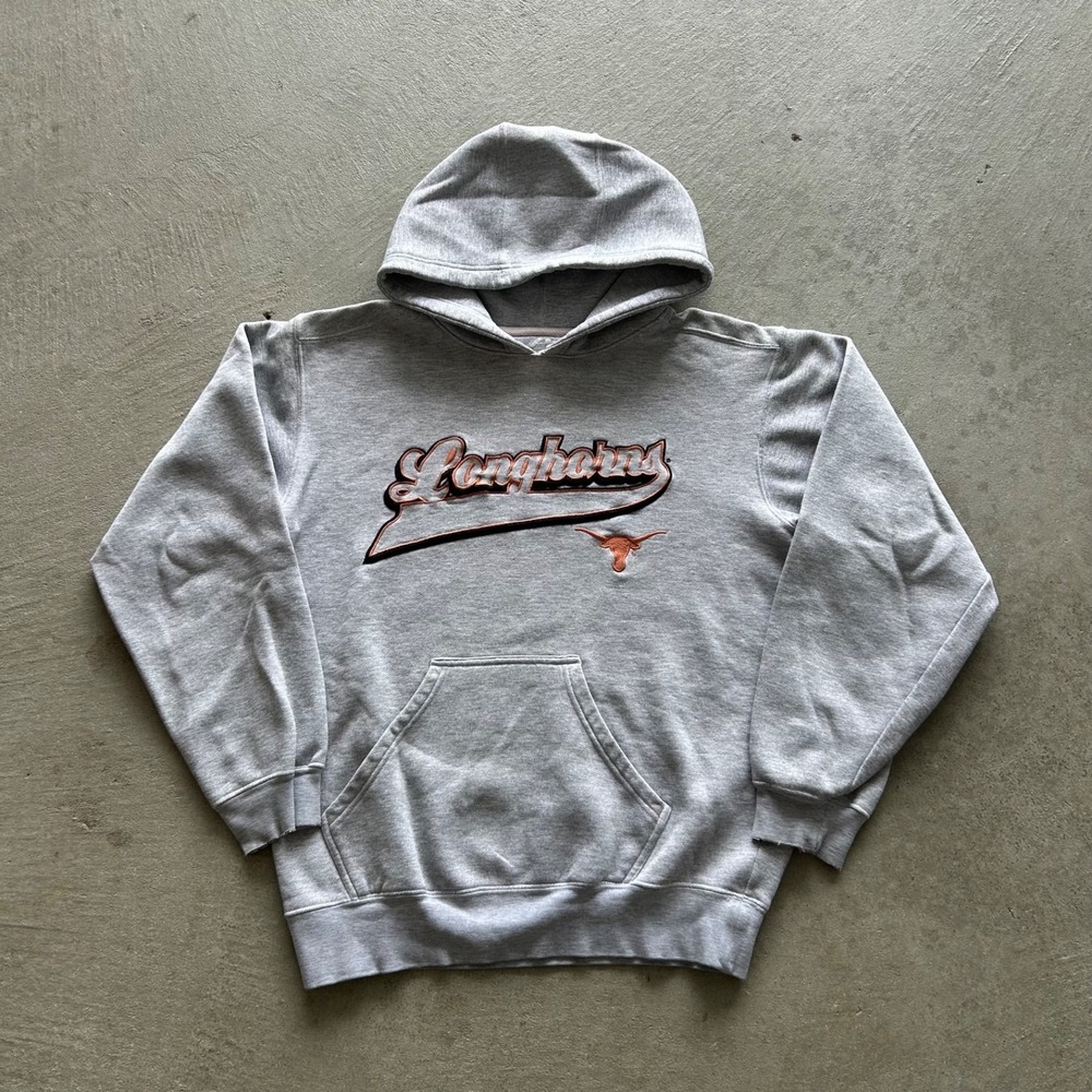 Vintage Texas Longhorns Sweatshirt Size Small Gray Hoodie NCAA‎ College